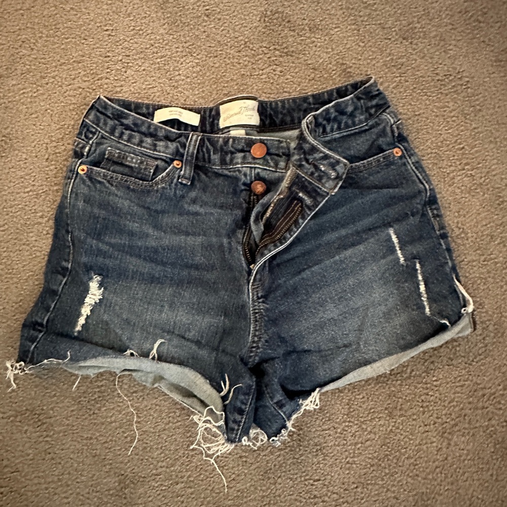 Universal Thread High Waist Blue Denim Shorts